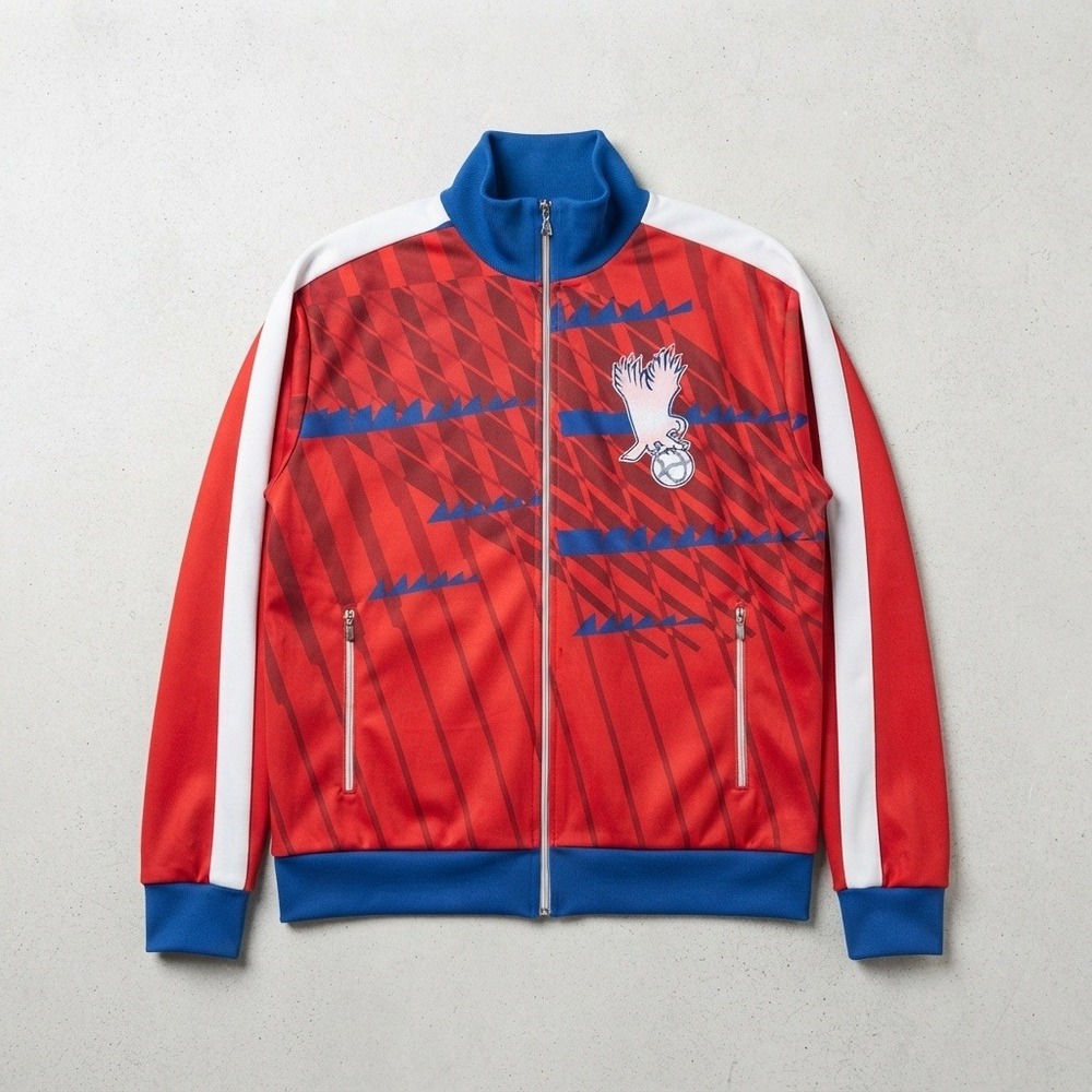 Nike Crystal Palace Track Jacket (Vintage Soccer Full Zip) Red XL
